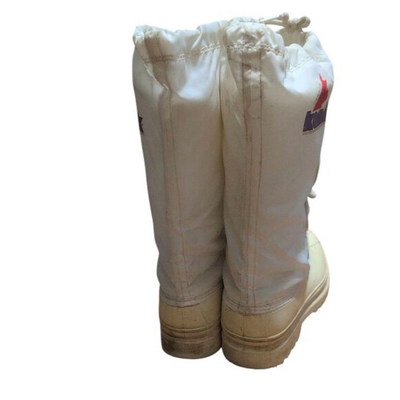 Kamik Boots White Lace up Snow Boots Winter Snow Breathable Waterproof Boots - Picture 4 of 7